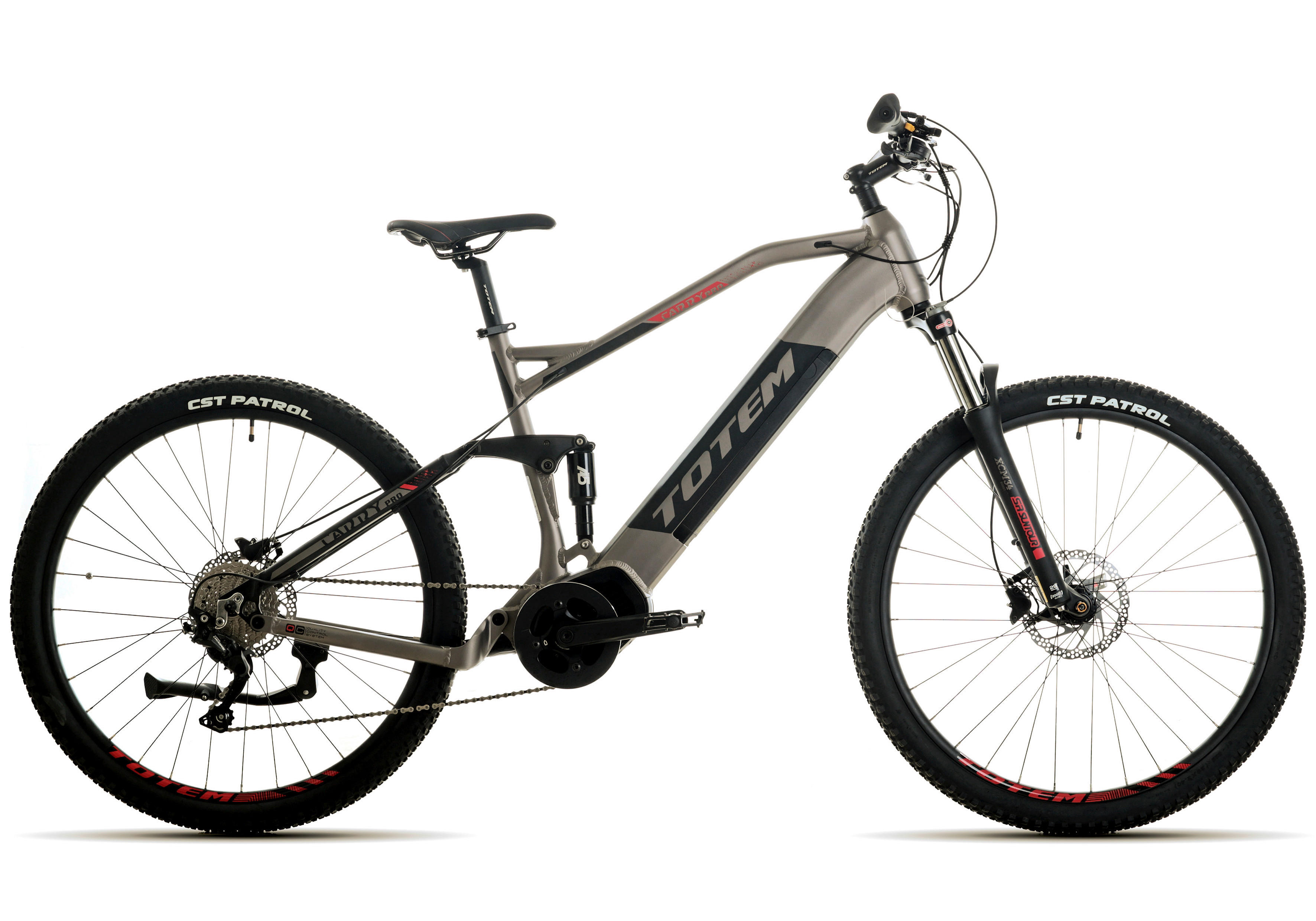 TOTEM Mountain E-Bike Carry Pro 323E 29 Zoll Rahmenhöhe 51 cm 10 Gänge grau grau ca. 250 W ca. 36 V ca. 29 Zoll