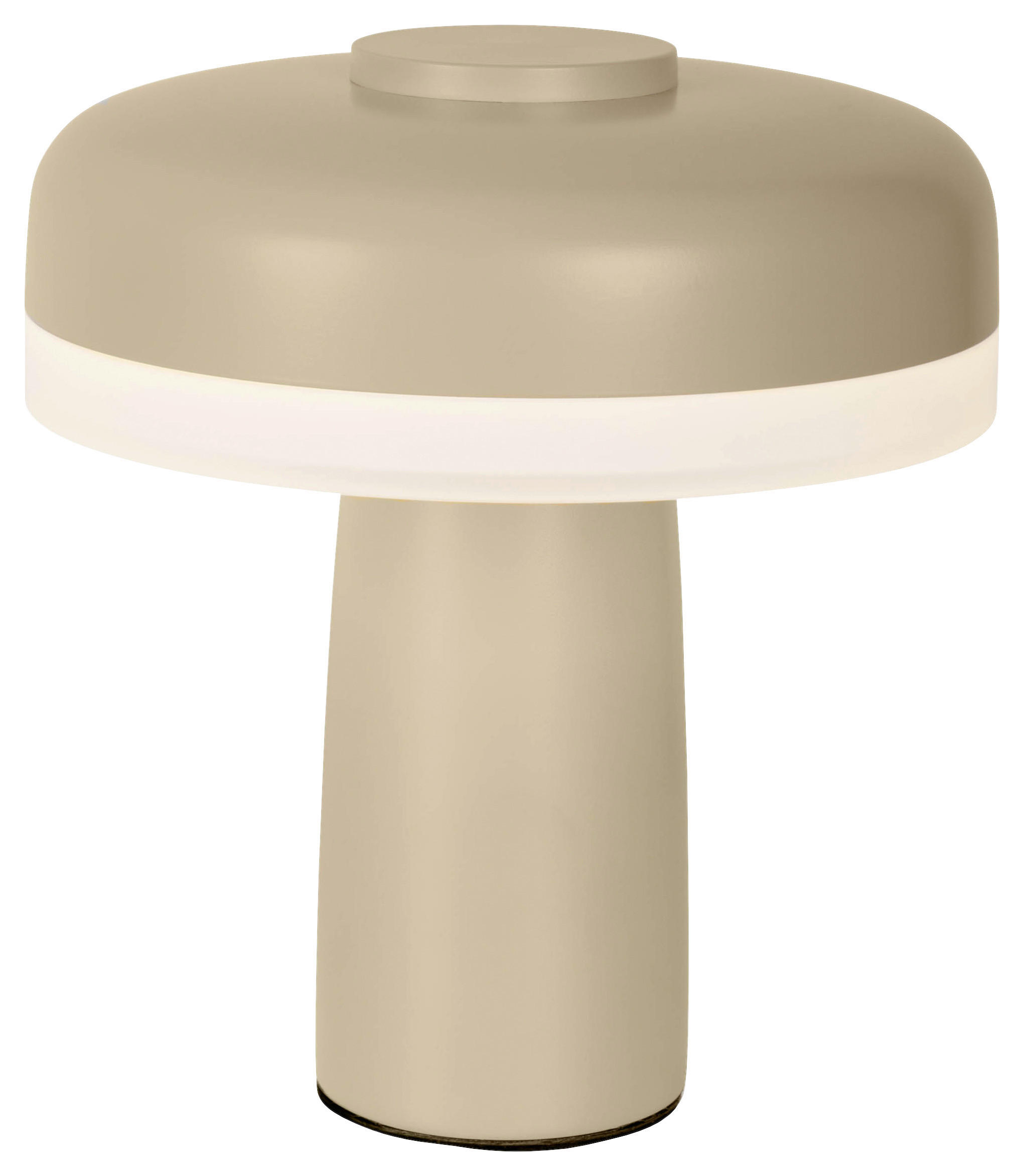 Näve Leuchten LED-Tischleuchte beige Metall Kunststoff B/H/T/D: ca. 15x16,5x15x15 cm PILU - beige (15,00/16,50/15,00cm) - Näve Leuchten