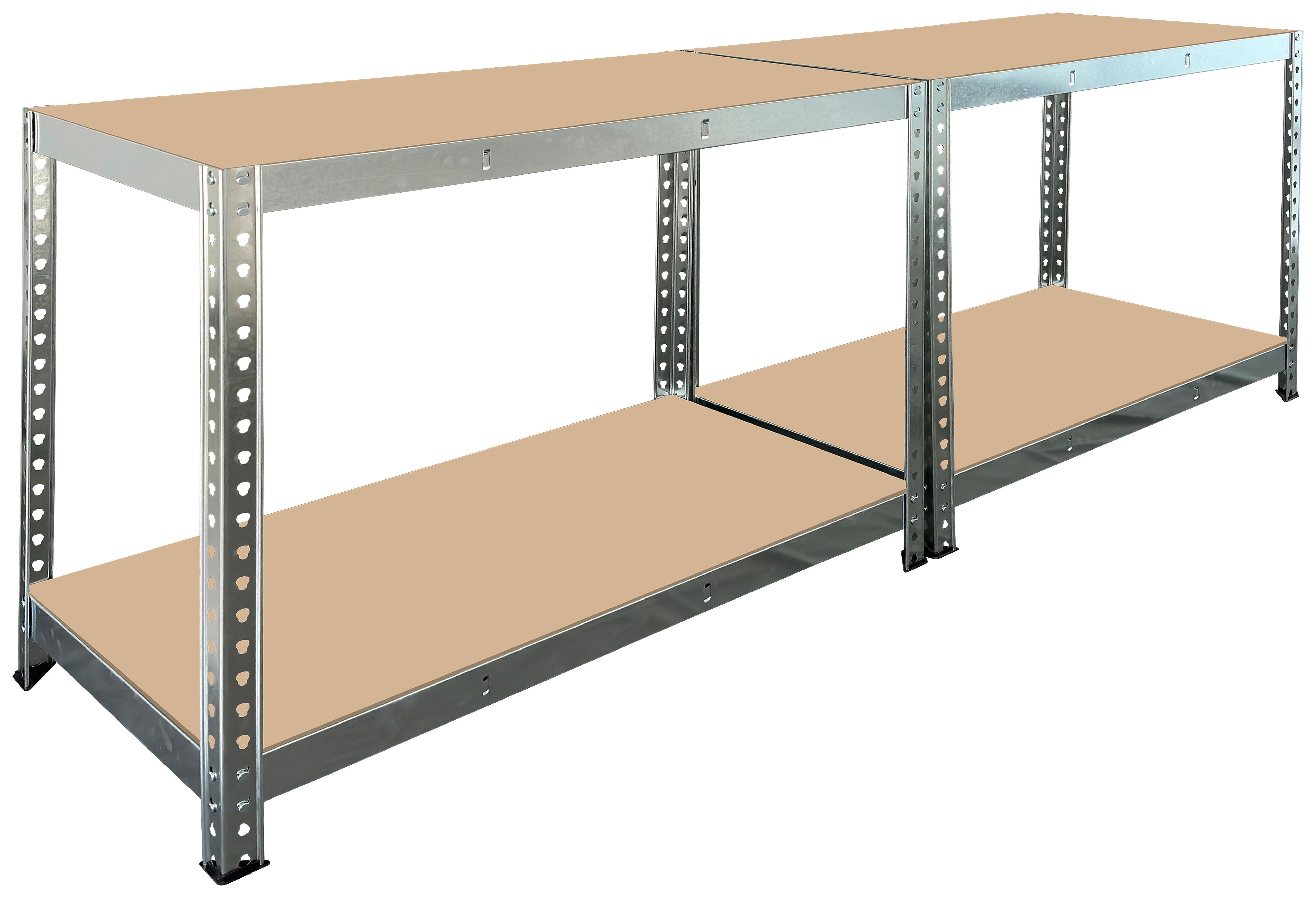 Thumbnail - POCOline Schwerlaststeckregal verzinkt B/H/T: ca. 150x180x60 cm