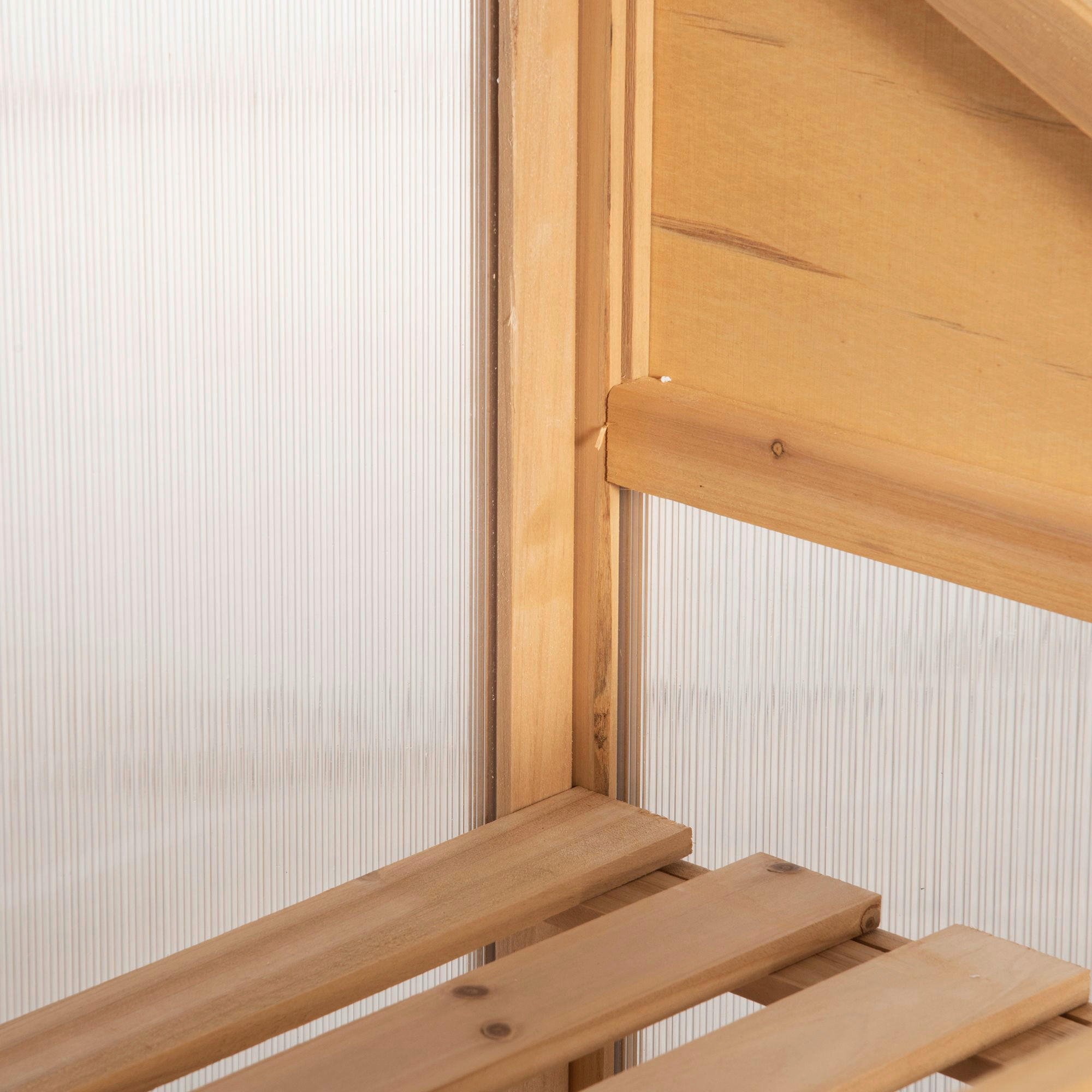 Outsunny Gewächshaus B/H/L: ca. 50x120x70 cm Gewächshaus - braun (70,00/50,00/120,00cm) - Outsunny