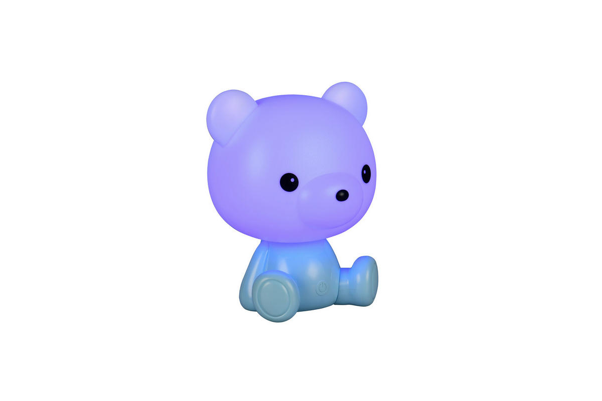 Reality LED Tischleuchte CUTIE blau Kunststoff B/H/T: ca. 21x25,5x19 cm 1 Brennstellen Cutie - blau (21,00/25,50/19,00cm) - Reality