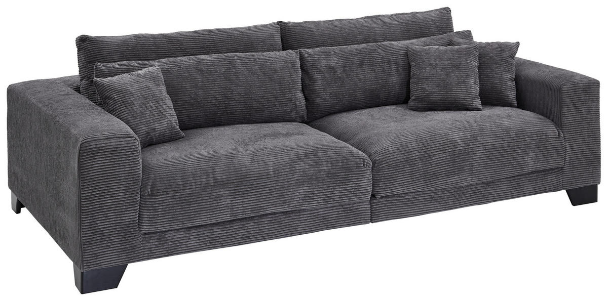 Big Sofa Play dunkelgrau B/T: ca. 286x141 cm Play - schwarz/dunkelgrau (286,00/141,00cm)