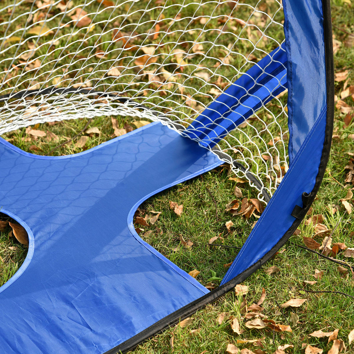 HOMCOM Fußballtor blau B/H/T: ca. 123x80x80 cm Fußballtor im 2er Set - blau (123,00/80,00/80,00cm) - HOMCOM