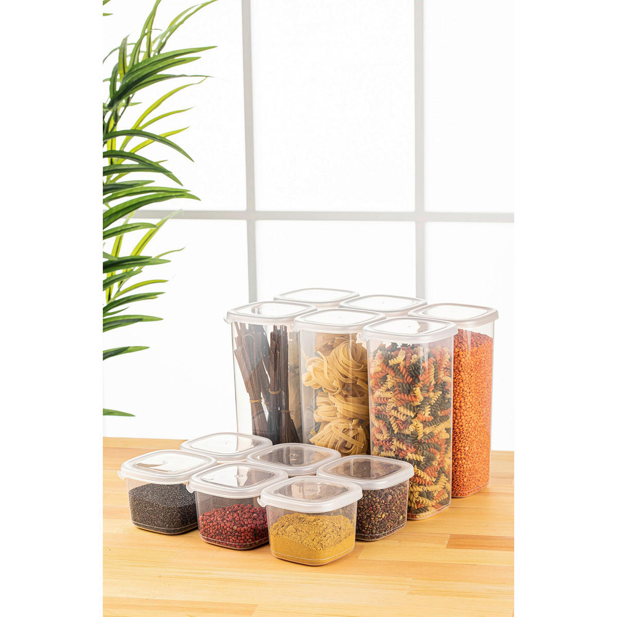 HermiaConcept Vorratsdosenset 12-tlg. weiß 12-tlg. - weiß - HermiaConcept