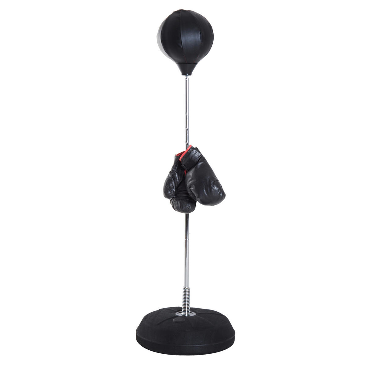 HOMCOM Boxsack schwarz Kunststoff B/H/L: ca. 43x144x43 cm Boxsack - schwarz (43,00/43,00/144,00cm) - HOMCOM
