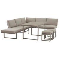 POCOline Gartensitzgruppe Tulum grau Glas Tulum - beige/champagner - POCOline