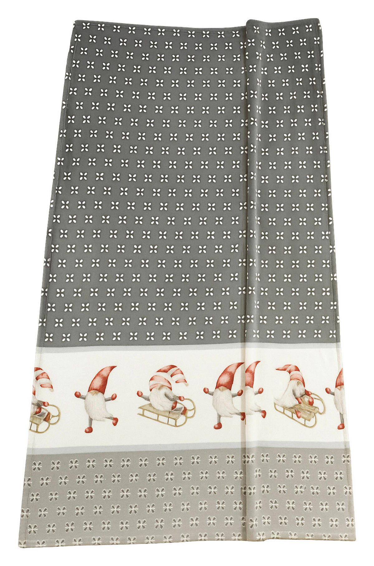 Wohndecke Flanell Wohndecke-Flanell_Zwerge 150x200cm - grau (150,00/200,00cm)