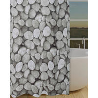 Duschvorhang Polyester B/L: ca. 180x200 cm Duschvorhang_Stone - (180,00/200,00cm) - Acus