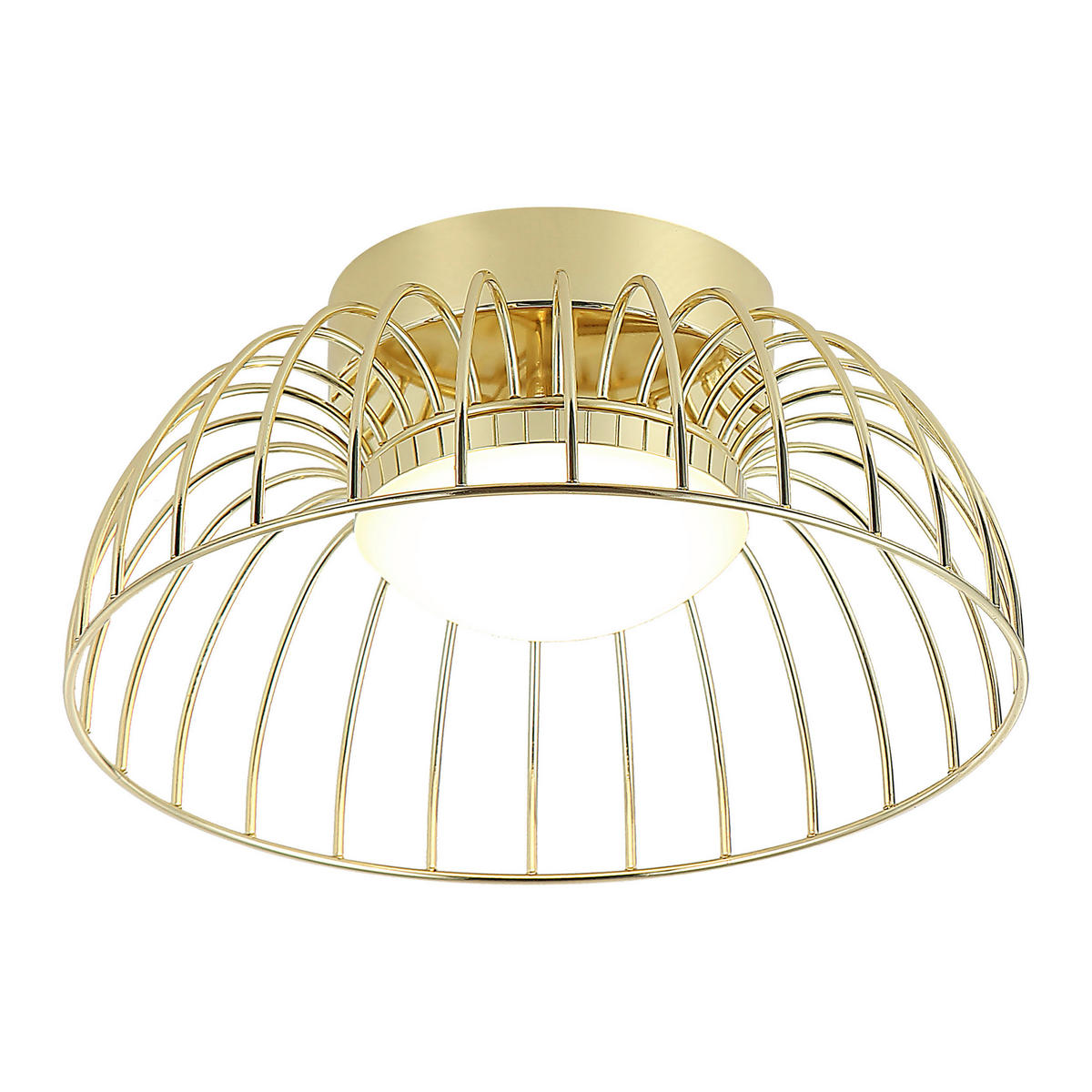 Lamkur Deckenleuchte gold Stahl B/H/L: ca. 27x27x17 cm Betsy - gold (17,00/27,00/27,00cm) - Lamkur