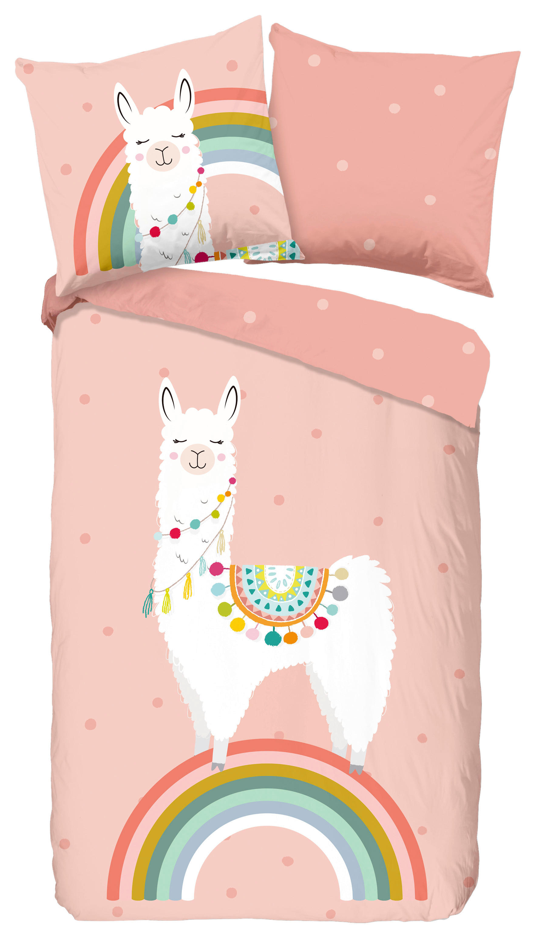 Bettwäsche Llama Multi Baumwolle B/L: ca. 135x200 cm Llama - Multi (135,00/200,00cm) - Good Morning