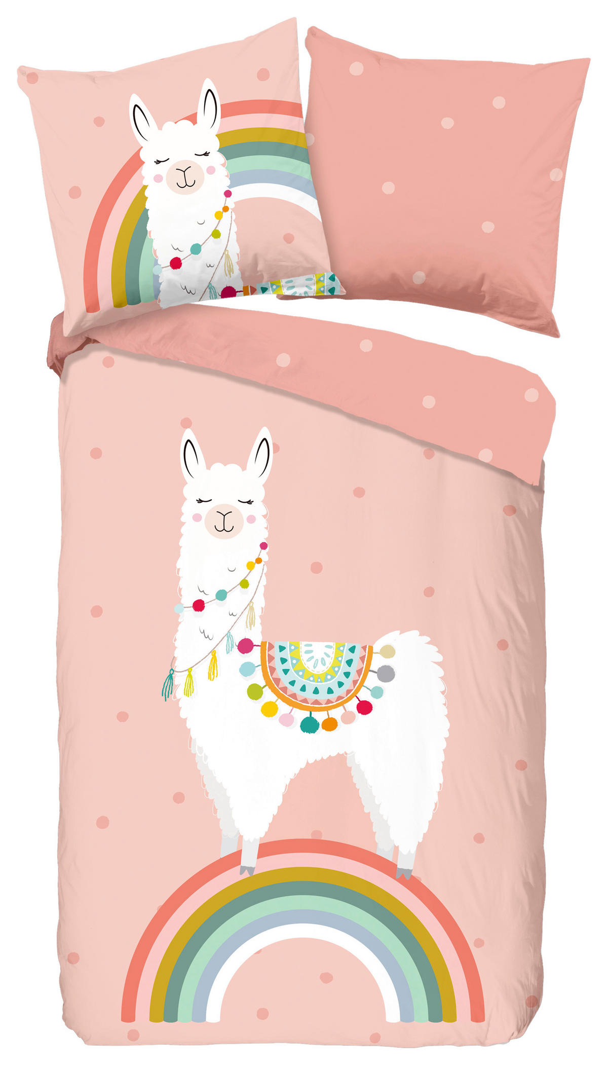 Bettwäsche Llama Multi Baumwolle B/L: ca. 135x200 cm Llama - Multi (135,00/200,00cm) - Good Morning