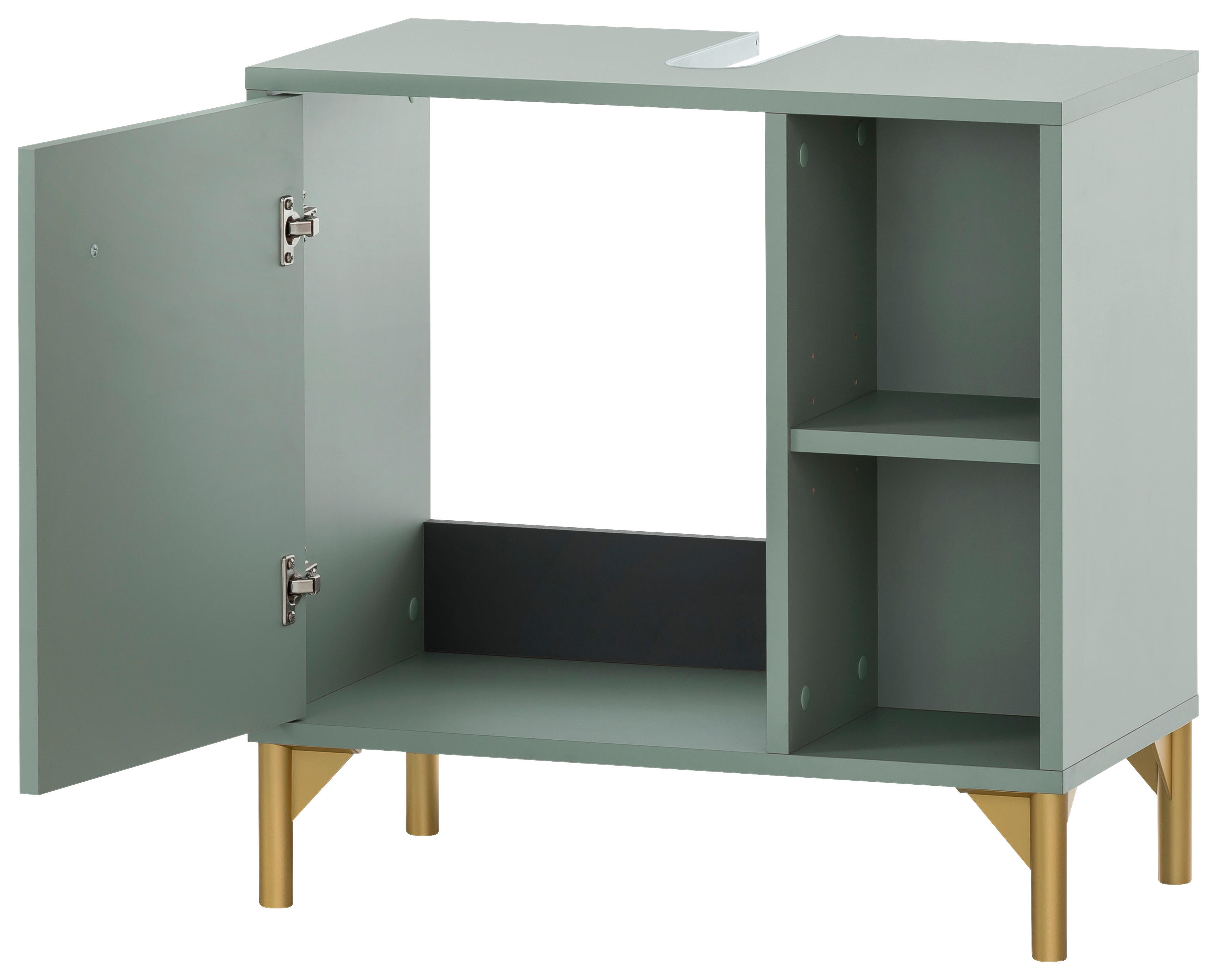 Thumbnail - Waschbeckenunterschrank Ando Pistazie B/H/T: ca. 60,2x60,3x33,05 cm