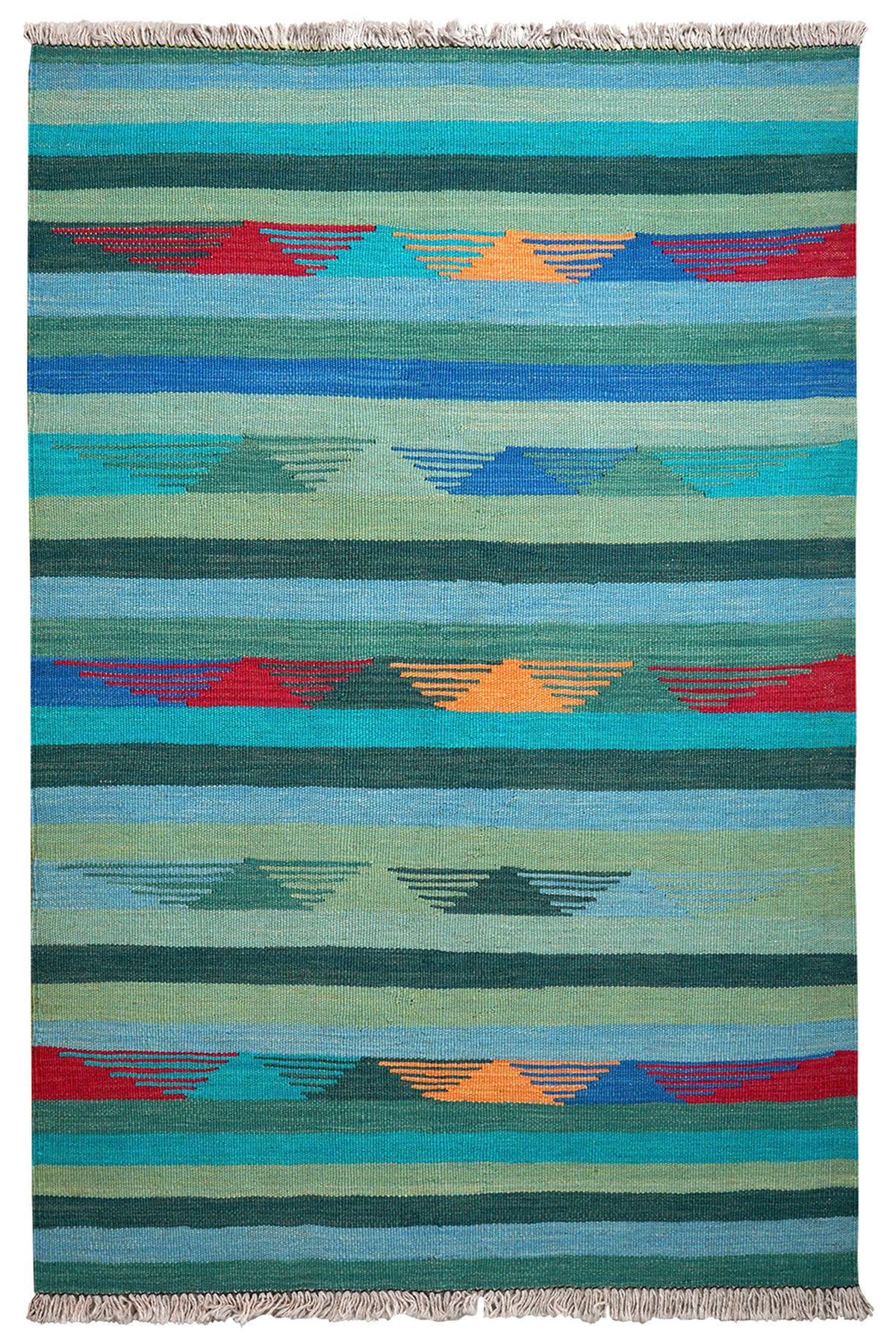 PersaTepp Teppich Kelim Gashgai multicolor B/L: ca. 102x154 cm Kelim Gashgai - multicolor (102,00/154,00cm) - PersaTepp