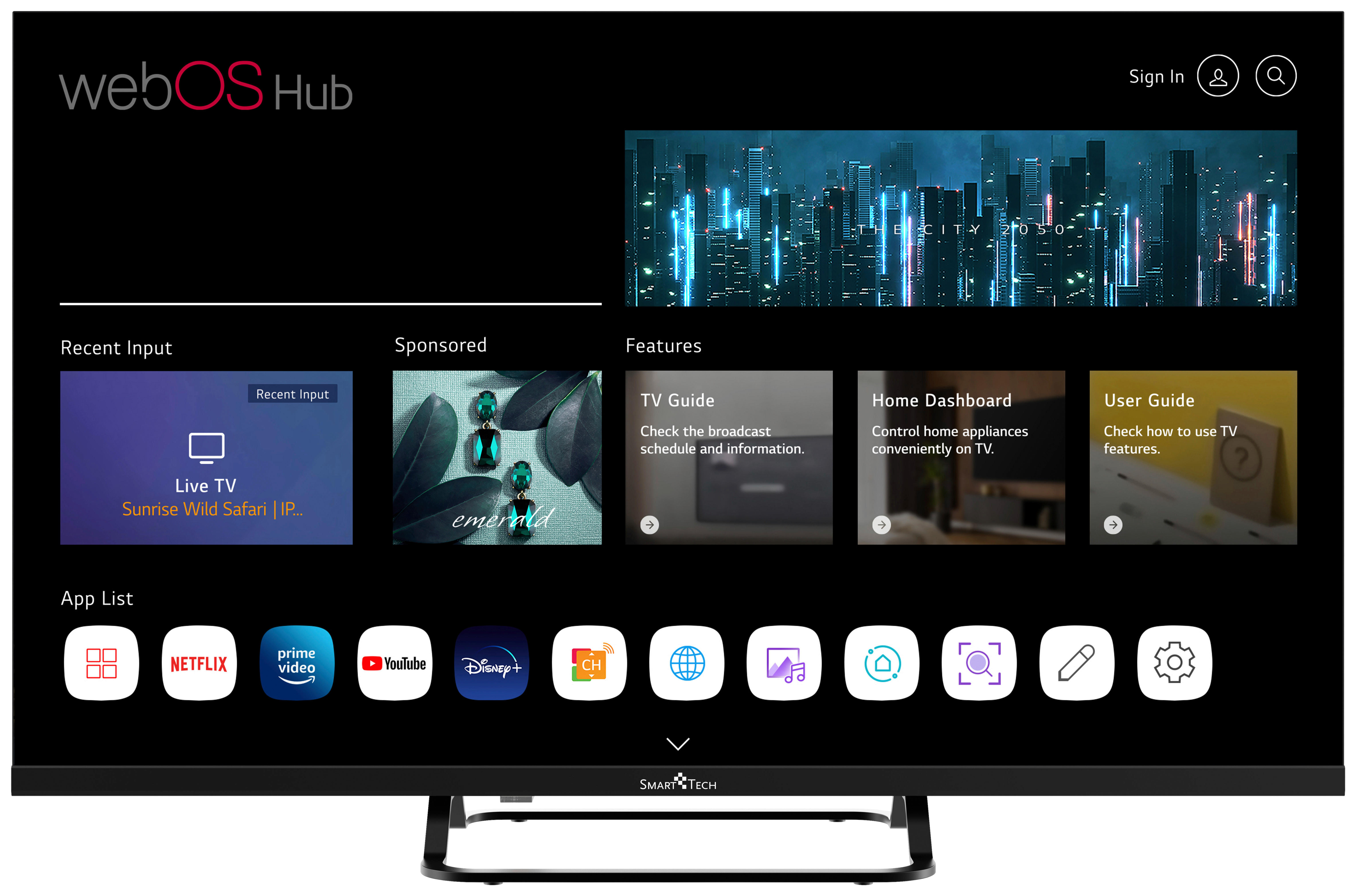 Smart Tech LED-TV 32HW01V 32 Zoll Diagonale ca. 80 cm LED-TV_32"_HD_32HW01V_SmartTech - (80,00cm) - Smart Tech