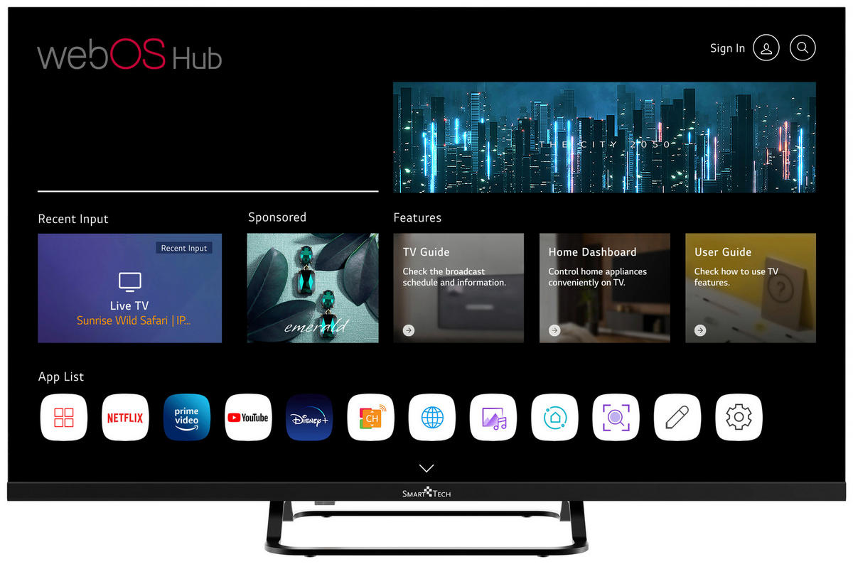Smart Tech LED-TV 32HW01V 32 Zoll Diagonale ca. 80 cm LED-TV_32"_HD_32HW01V_SmartTech - (80,00cm) - Smart Tech