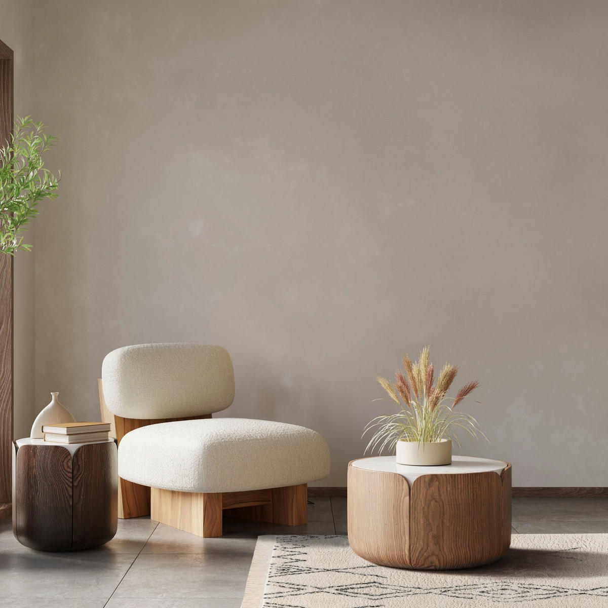 Kayoom Kurzflorteppich Alena schwarz B/H/L: ca. 160x2x230 cm Alena - creme/schwarz (230,00/160,00/2,00cm) - Kayoom