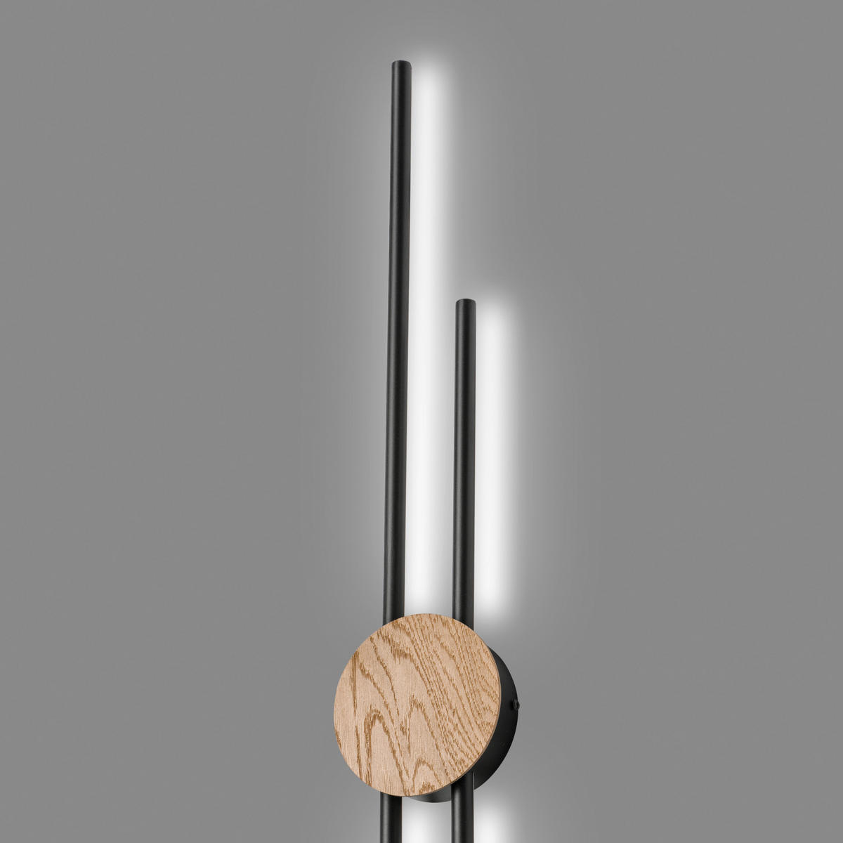 Lamkur LED-Wandleuchte Chrom PVC Stahl B/H/L: ca. 12x80x12 cm Longo - Chrom (12,00/12,00/80,00cm) - Lamkur