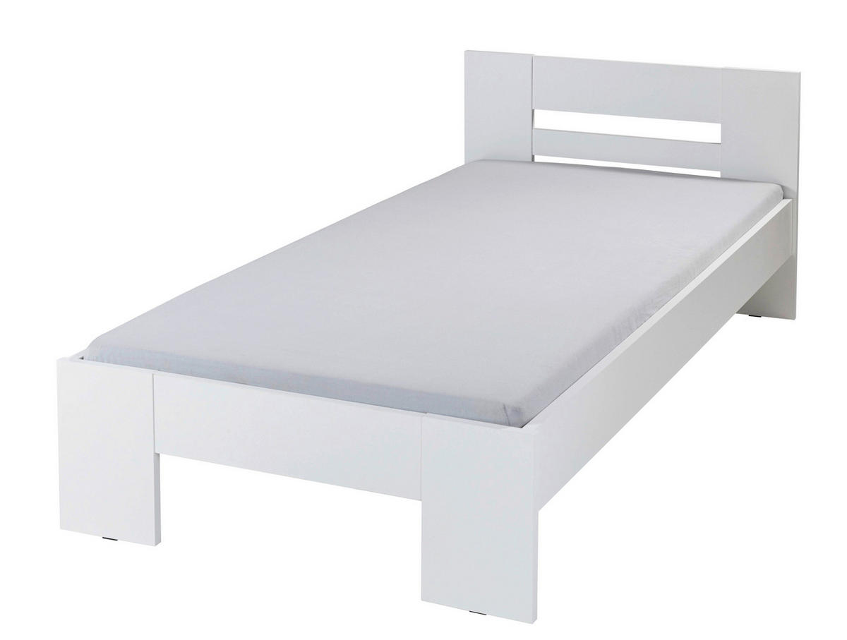 Bett Annik 90x200 weiß Annik 90x200 - weiß (204,00/96,00/71,00cm) - Inter Link