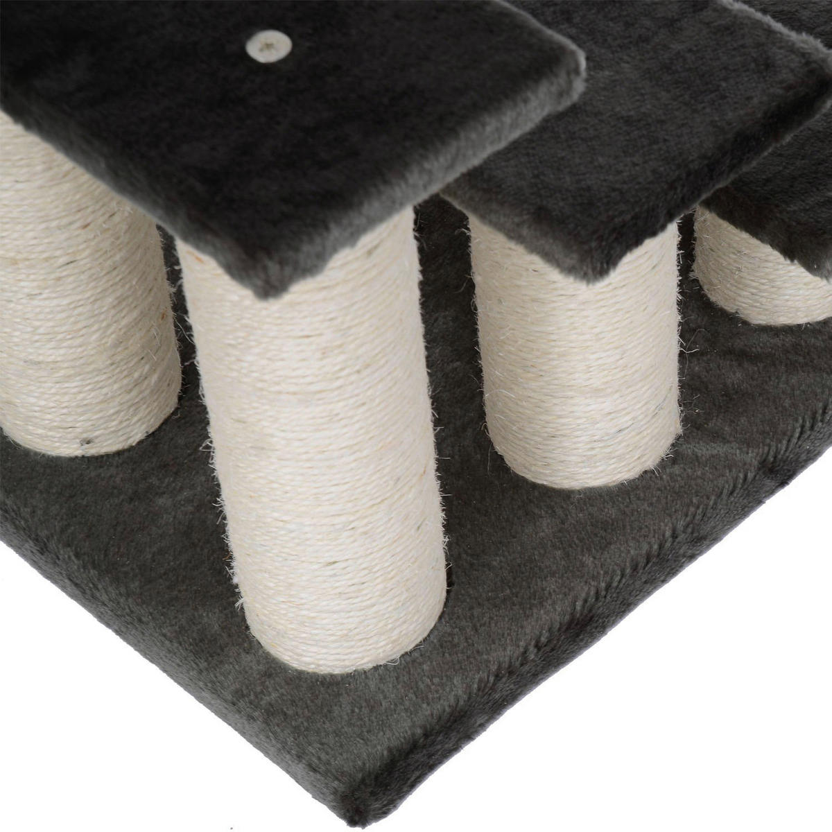 PawHut Katzentreppe grau Spanplatte B/H/L: ca. 35x34x45 cm Katzentreppe_mit_3_Stufen - grau (45,00/35,00/34,00cm) - PawHut