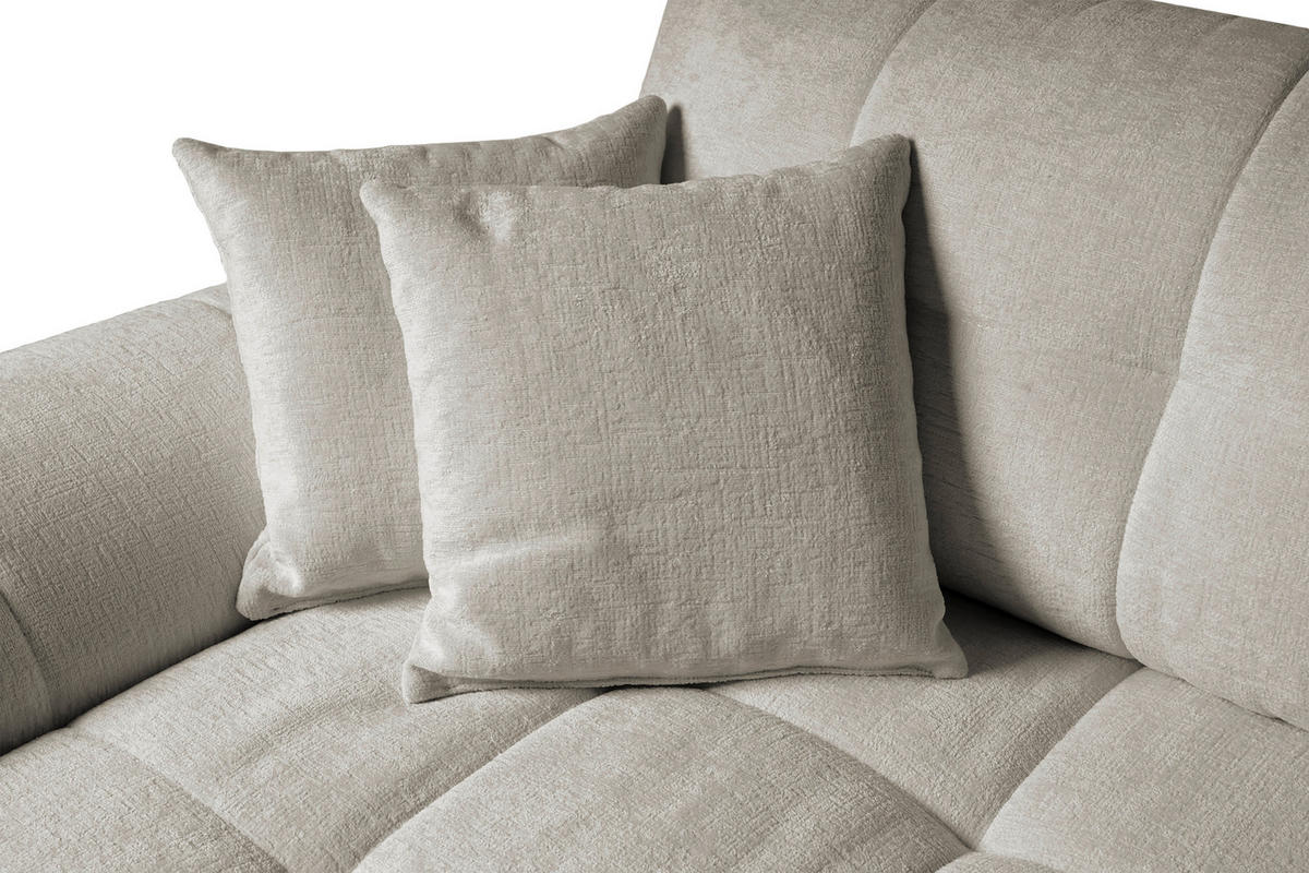 Big Sofa Tema graubraun Microfaser B/H/T: ca. 144x70x183 cm Tema - schwarz/graubraun (144,00/70,00/183,00cm)