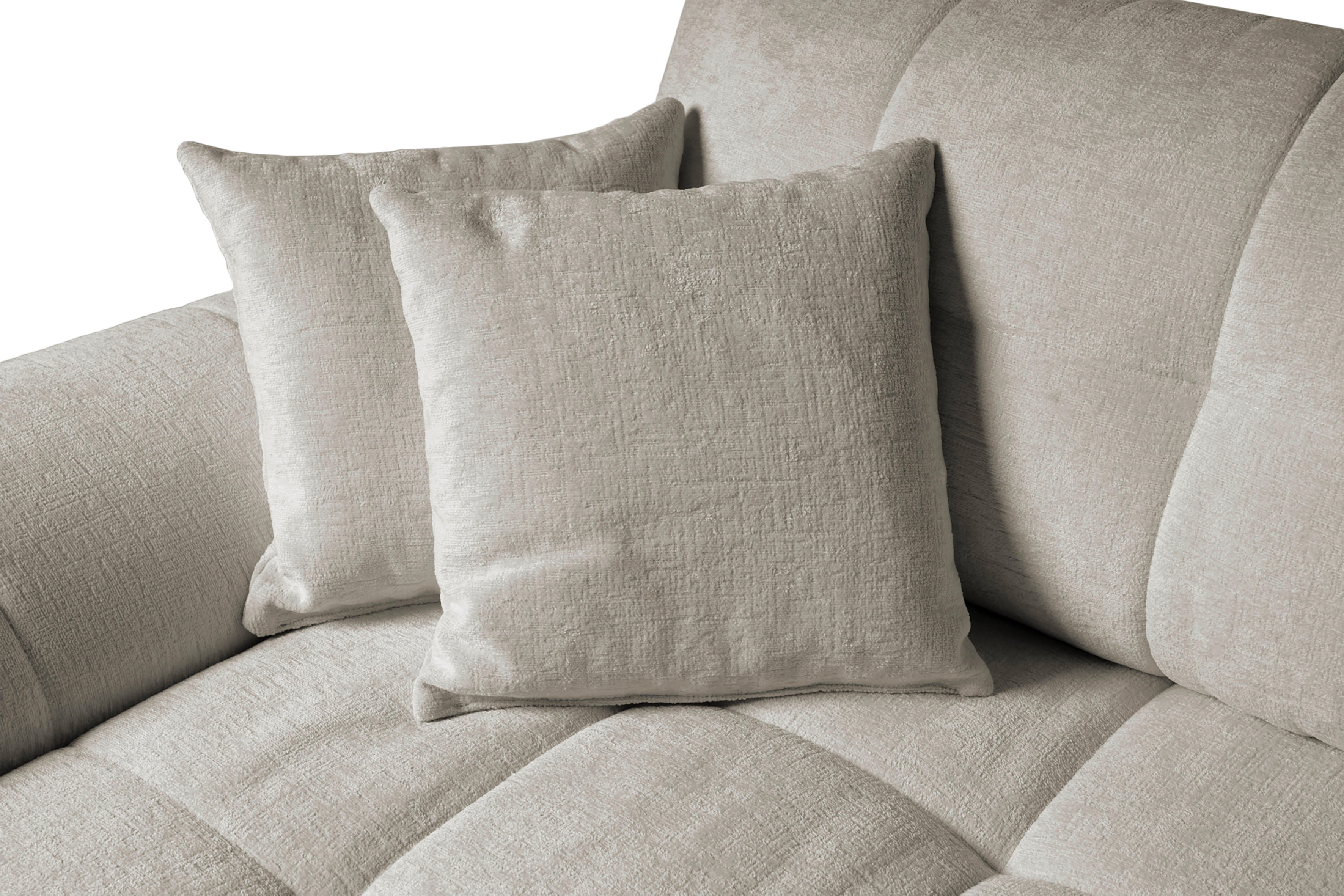 Thumbnail - Big Sofa Tema graubraun Microfaser B/H/T: ca. 144x70x183 cm