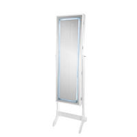 POCOline LED-Schmuckschrank weiß Holz B/H/L: ca. 37x135x35 cm LED-Schmuckschrank - weiß (35,00/37,00/135,00cm) - POCOline
