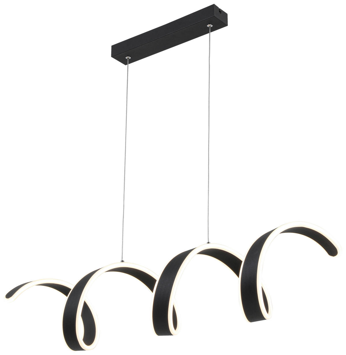 Nolo LED-Pendelleuchte schwarz Metall Kunststoff B/H/L: ca. 18x120x92 cm LED-Pendelleuchte_Gabriella - schwarz (92,00/18,00/120,00cm) - Nolo