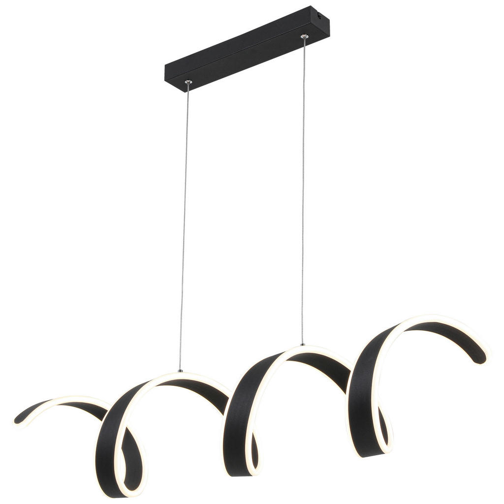 Thumbnail - Nolo LED-Pendelleuchte schwarz Metall Kunststoff B/H/L: ca. 18x120x92 cm