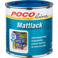 POCOline Acyl Buntlack enzianblau matt ca. 0,25 l Mattlack_Acryl_2in1 250ml - enzianblau (250ml) - POCOline