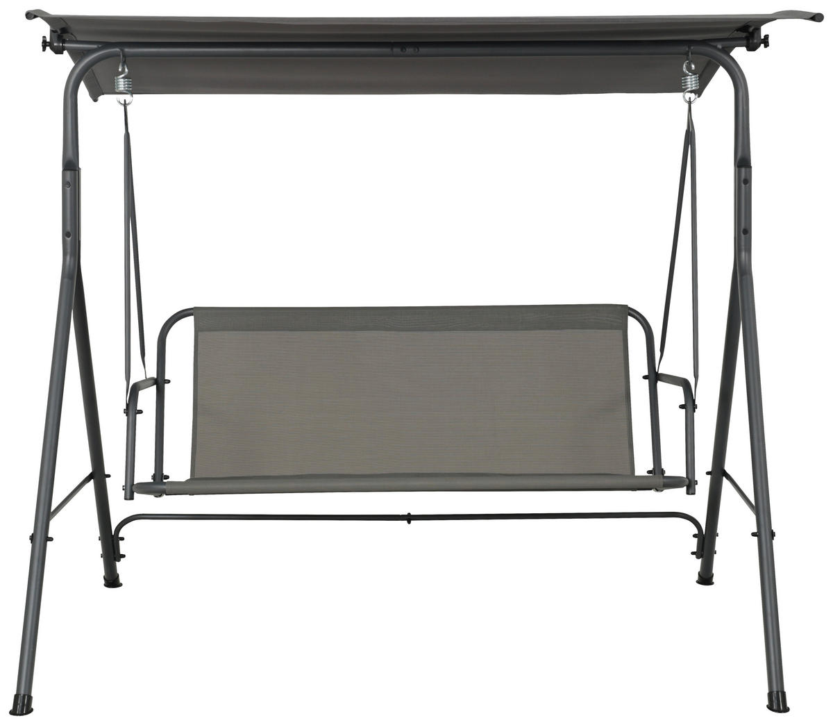 POCOline Hollywoodschaukel dunkelgrau Stahlrohr B/H/L: ca. 110x153x170 cm Hollywoodschaukel - dunkelgrau (170,00/110,00/153,00cm) - POCOline
