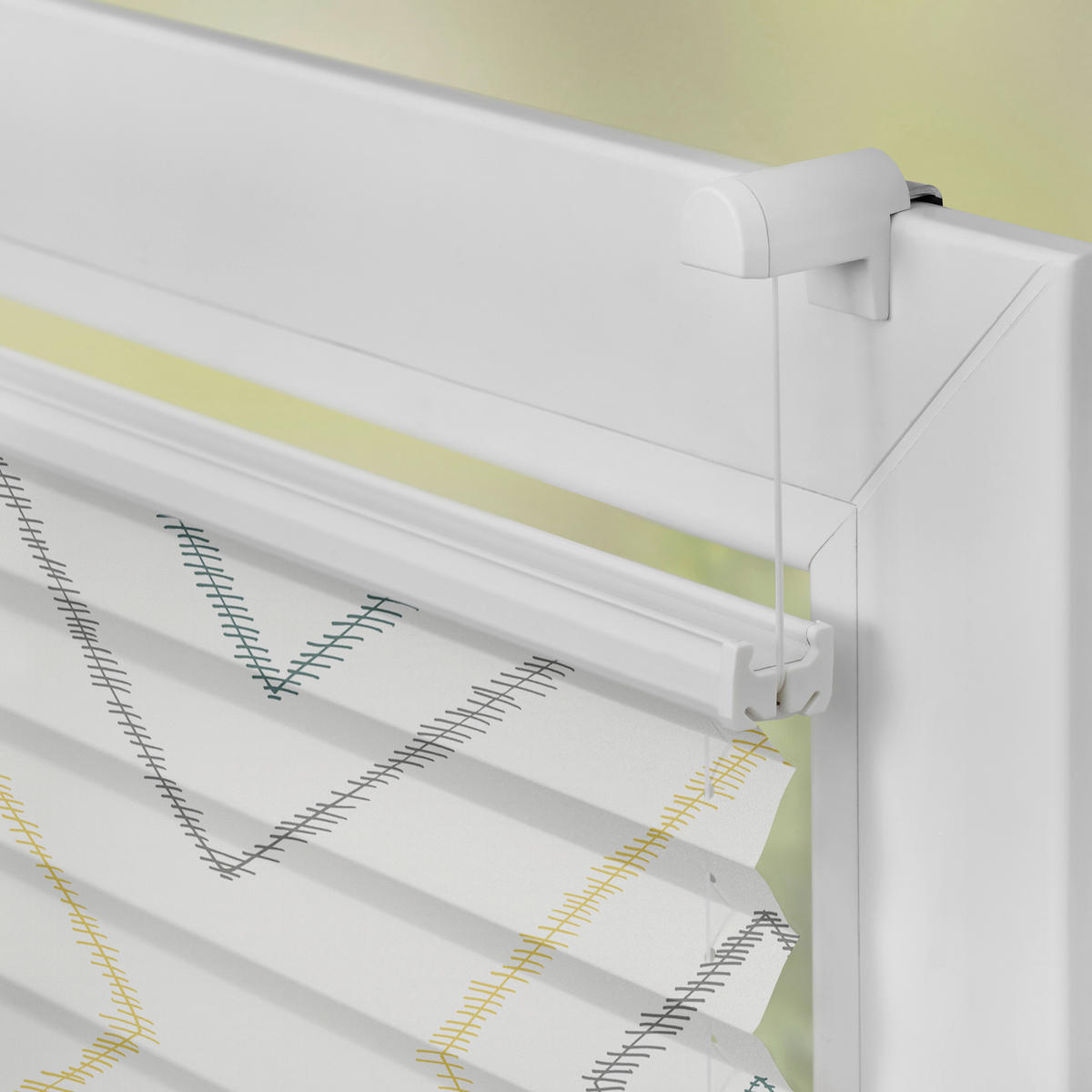 Spannplissee Stripy Boho beige B/L: ca. 100x130 cm Stripy Boho - beige (100,00/130,00cm) - LICHTBLICK