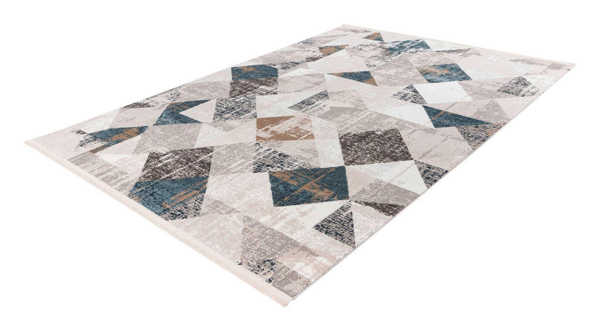 360Living Teppich Akropolis grau B/L: ca. 80x150 cm Akropolis - rosa/grau (80,00/150,00cm) - 360Living