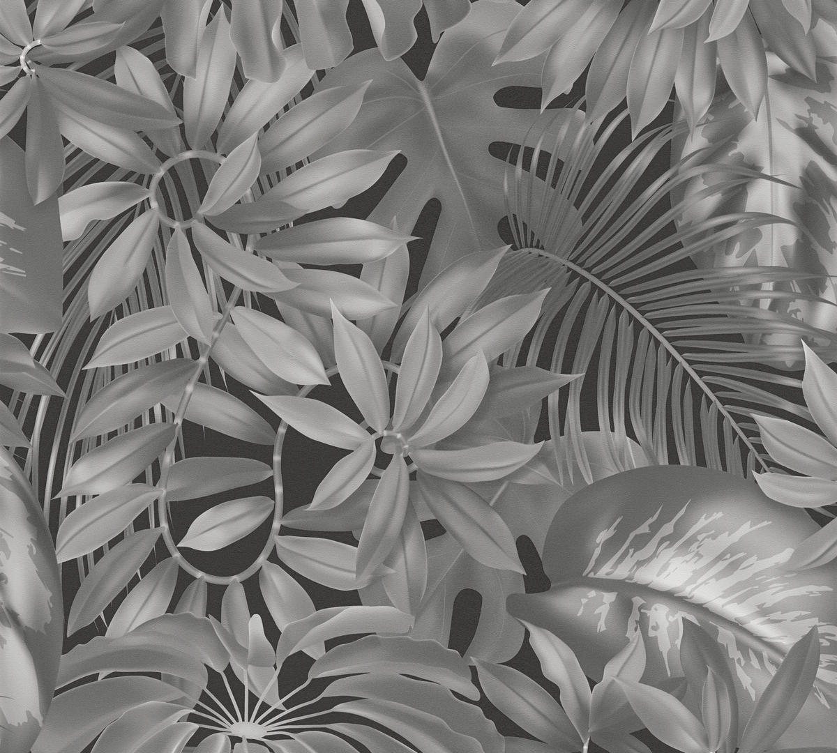 kaufen Vliestapete Floral bei ca. 0,53x10,05 B/H: POCO online ▷ A.S.Creation cm grau schwarz