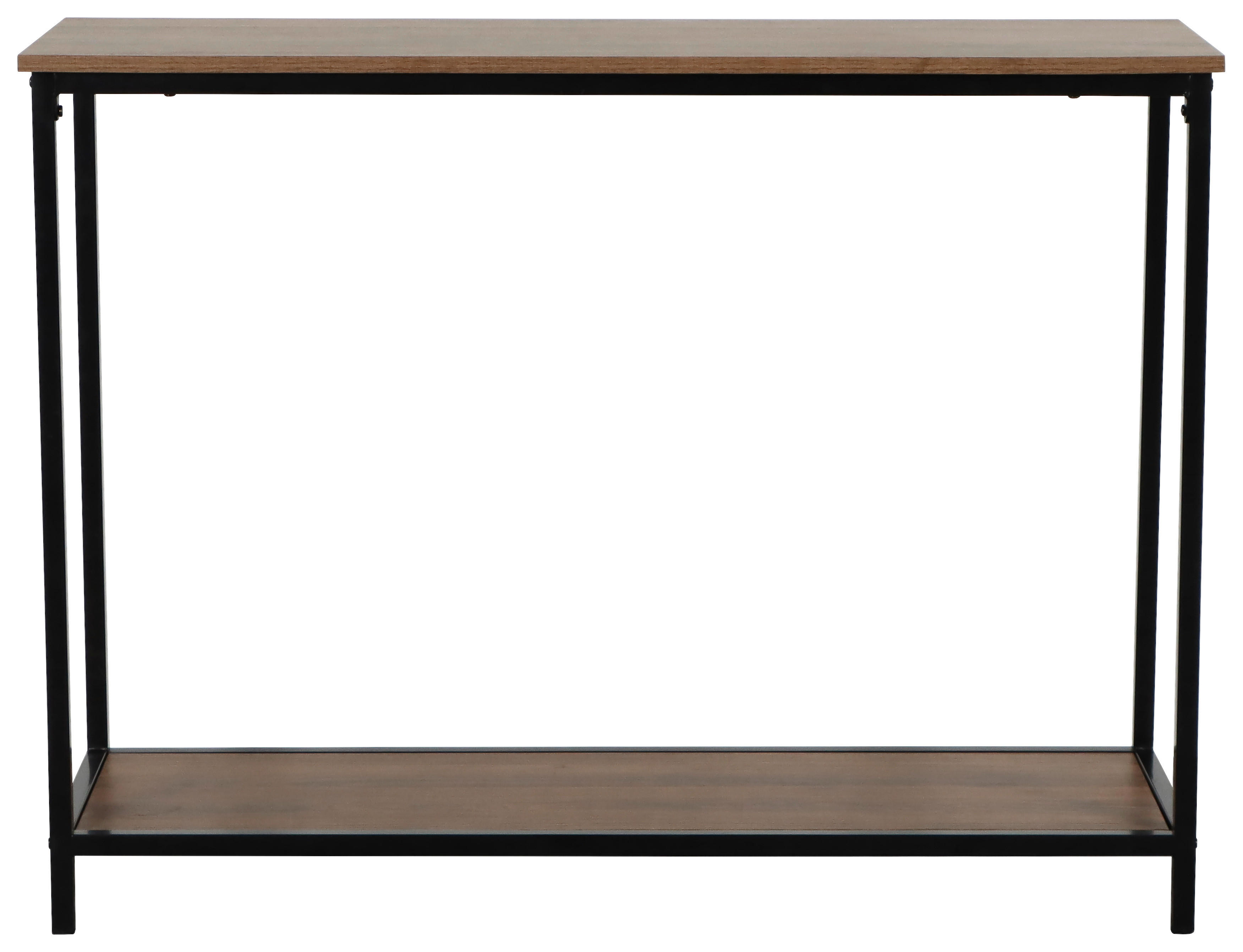 Konsole Mira schwarz lackiert Eiche Nachbildung B/H/T: ca. 106x81x35 cm Mira - Eiche/schwarz (106,00/81,00/35,00cm)