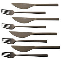 ECHTWERK Besteckset schwarz Edelstahl 8 tlg. Pizzabesteckset_8tlg. - schwarz (28,00/26,20/2,50cm) - ECHTWERK