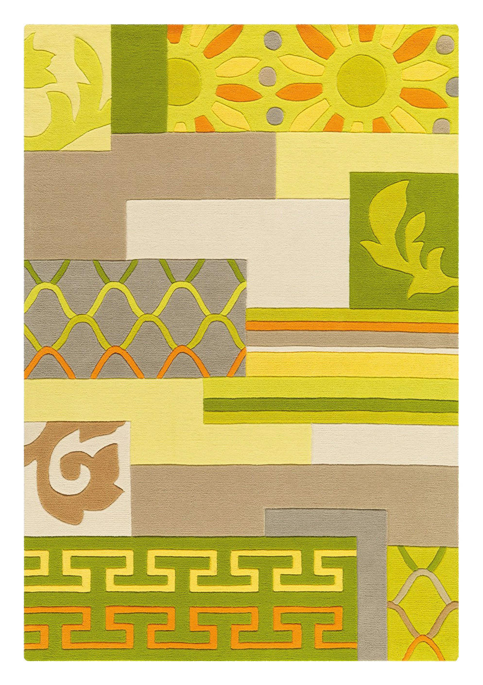 Arte Espina Kurzflorteppich Sam 4165 creme B/L: ca. 170x240 cm Sam 4165 - gelb/creme (170,00/240,00cm) - Arte Espina