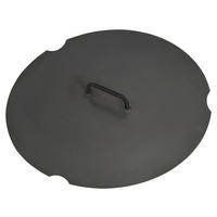 CookKing Deckel für Feuerschale schwarz Stahl B/T: ca. 82x82 cm Deckel_für_Feuerschale - schwarz (82,00/82,00cm) - CookKing