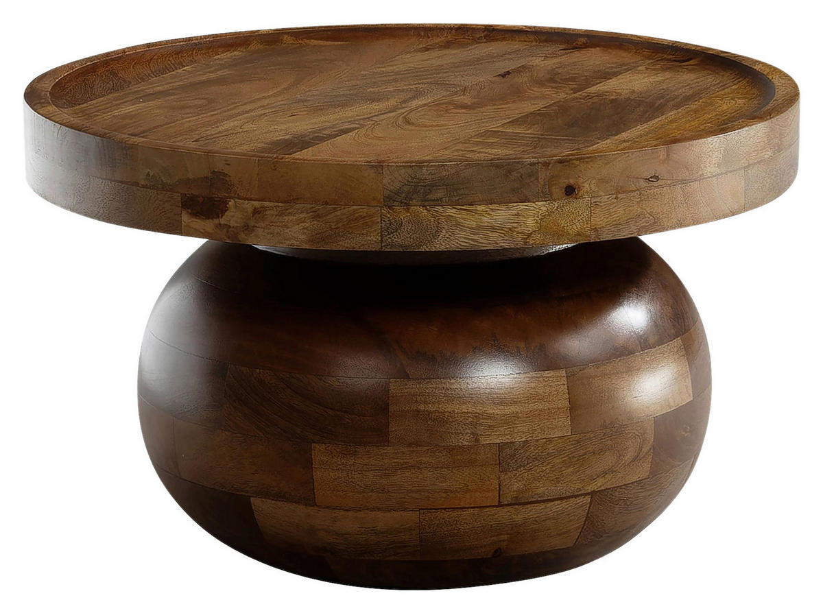 Couchtisch braun H/D: ca. 31x50 cm Couchtisch - braun (50,00/31,00cm) - Wohnling