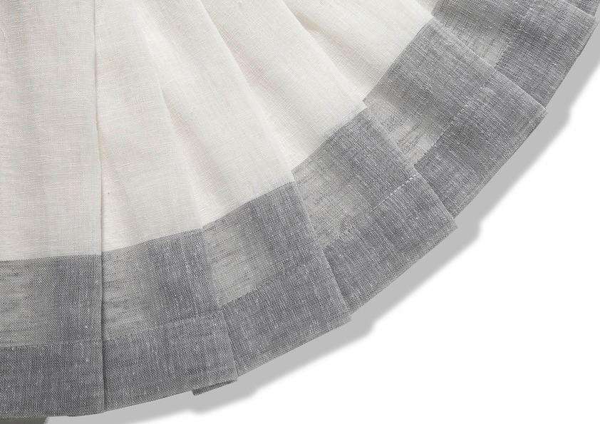 Scheibengardine Streifen grau B/L: ca. 140x50 cm Streifen - grau (140,00/50,00cm) - Happy Home