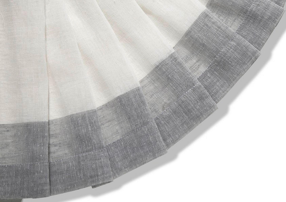 Scheibengardine Streifen grau B/L: ca. 140x50 cm Streifen - grau (140,00/50,00cm) - Happy Home