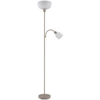 GLOBO Stehleuchte sand Metall Kunststoff B/H/L: ca. 14,5x67,5x33 cm 2 Brennstellen Stehleuchte-Hinton - sand (33,00/14,50/67,50cm) - GLOBO