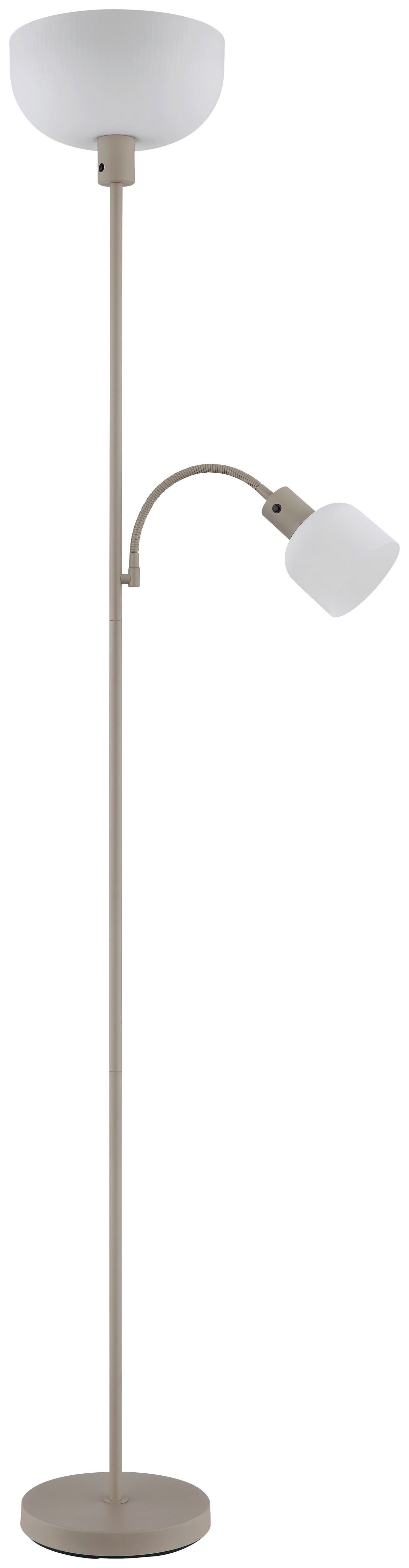 GLOBO Stehleuchte sand Metall Kunststoff B/H/L: ca. 14,5x67,5x33 cm 2 Brennstellen Stehleuchte-Hinton - sand (33,00/14,50/67,50cm) - GLOBO