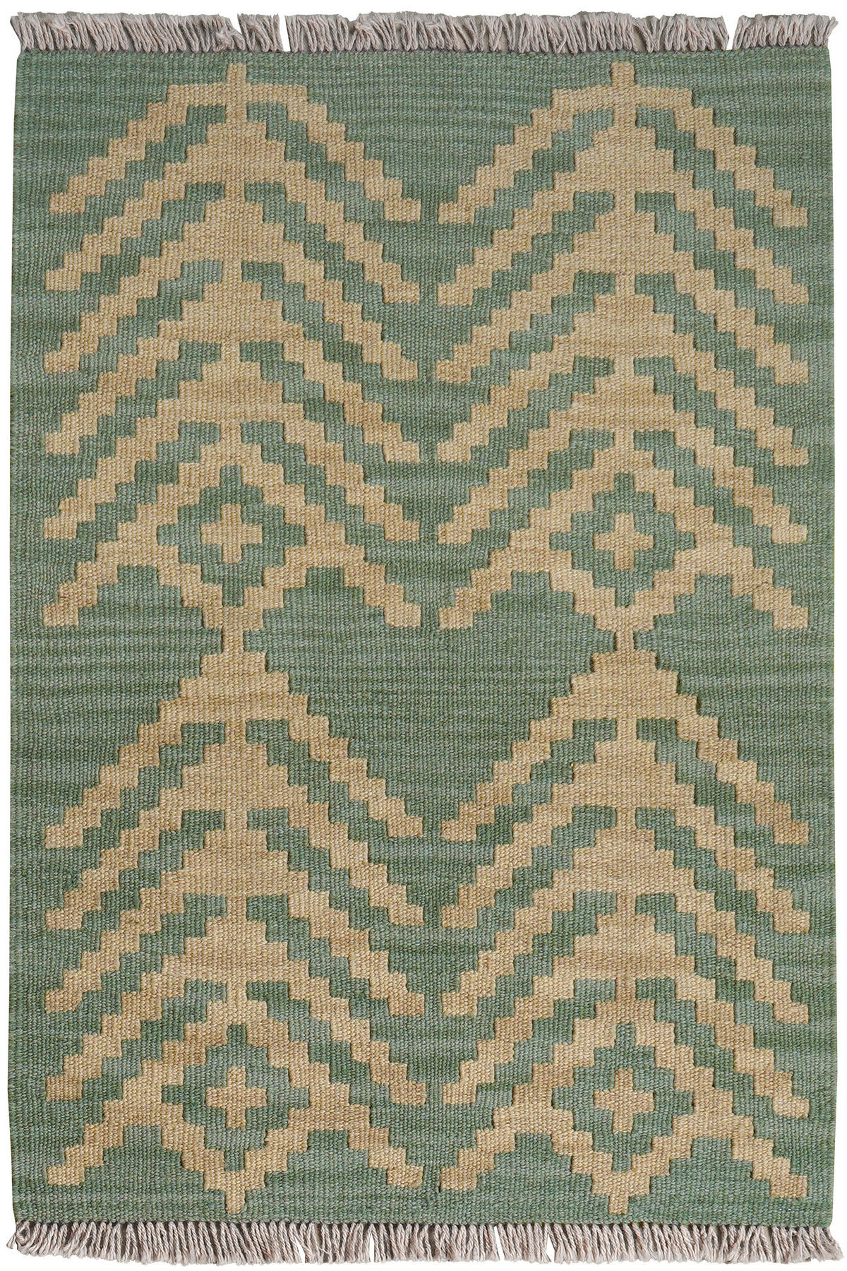 PersaTepp Teppich Kelim Gashgai grün B/H/L: ca. 61x1x88 cm Kelim Gashgai - grün (88,00/61,00/1,00cm) - PersaTepp