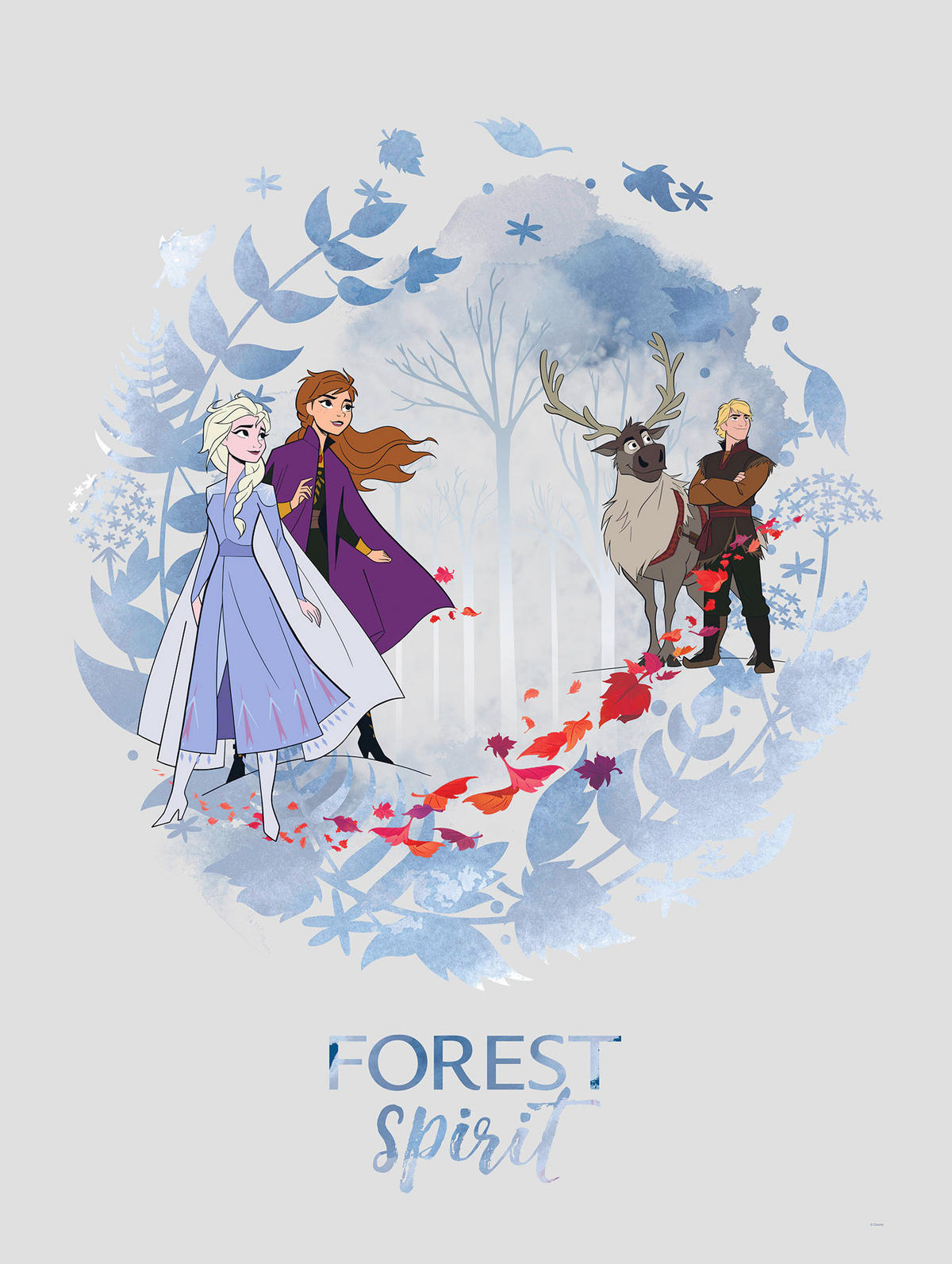 Komar Poster Frozen Spirit Disney B/L: ca. 30x40 cm Frozen Spirit - (30,00/40,00cm) - Komar