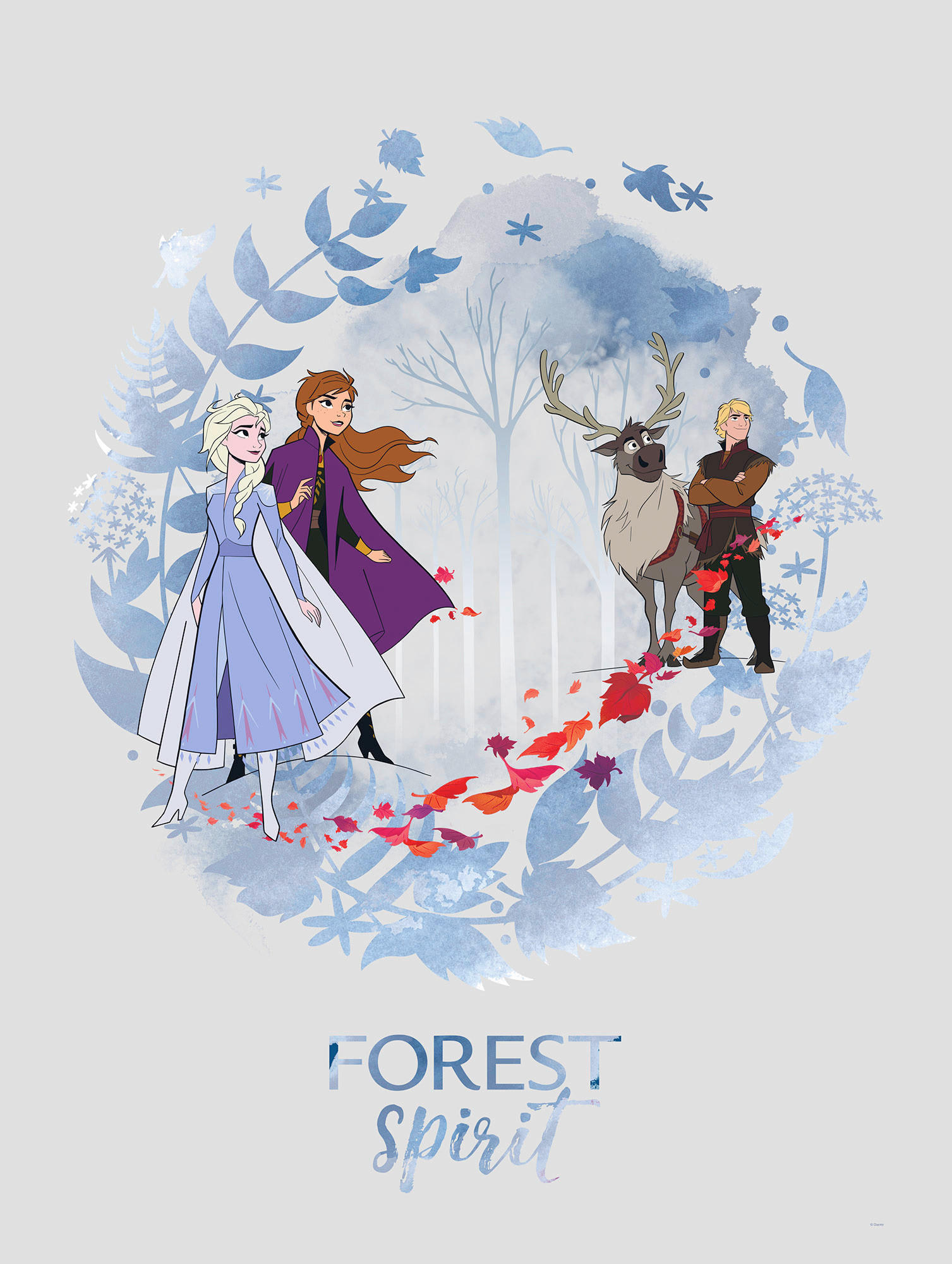 Komar Poster Frozen Spirit Disney B/L: ca. 30x40 cm günstig online kaufen