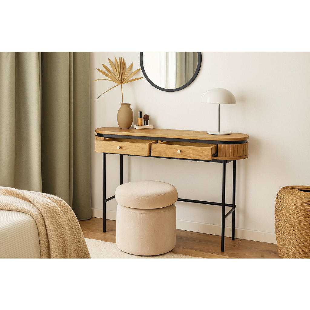 Thumbnail - Schminktisch ALBERI Eiche Sonoma Nachbildung B/H/T: ca. 120x76x60 cm