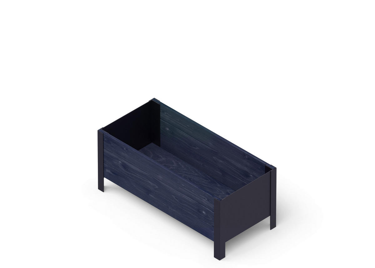 UPYARD Hochbeet MODERN schwarz Holz B/H/L: ca. 36x32x78 cm MODERN - schwarz (78,00/36,00/32,00cm) - UPYARD