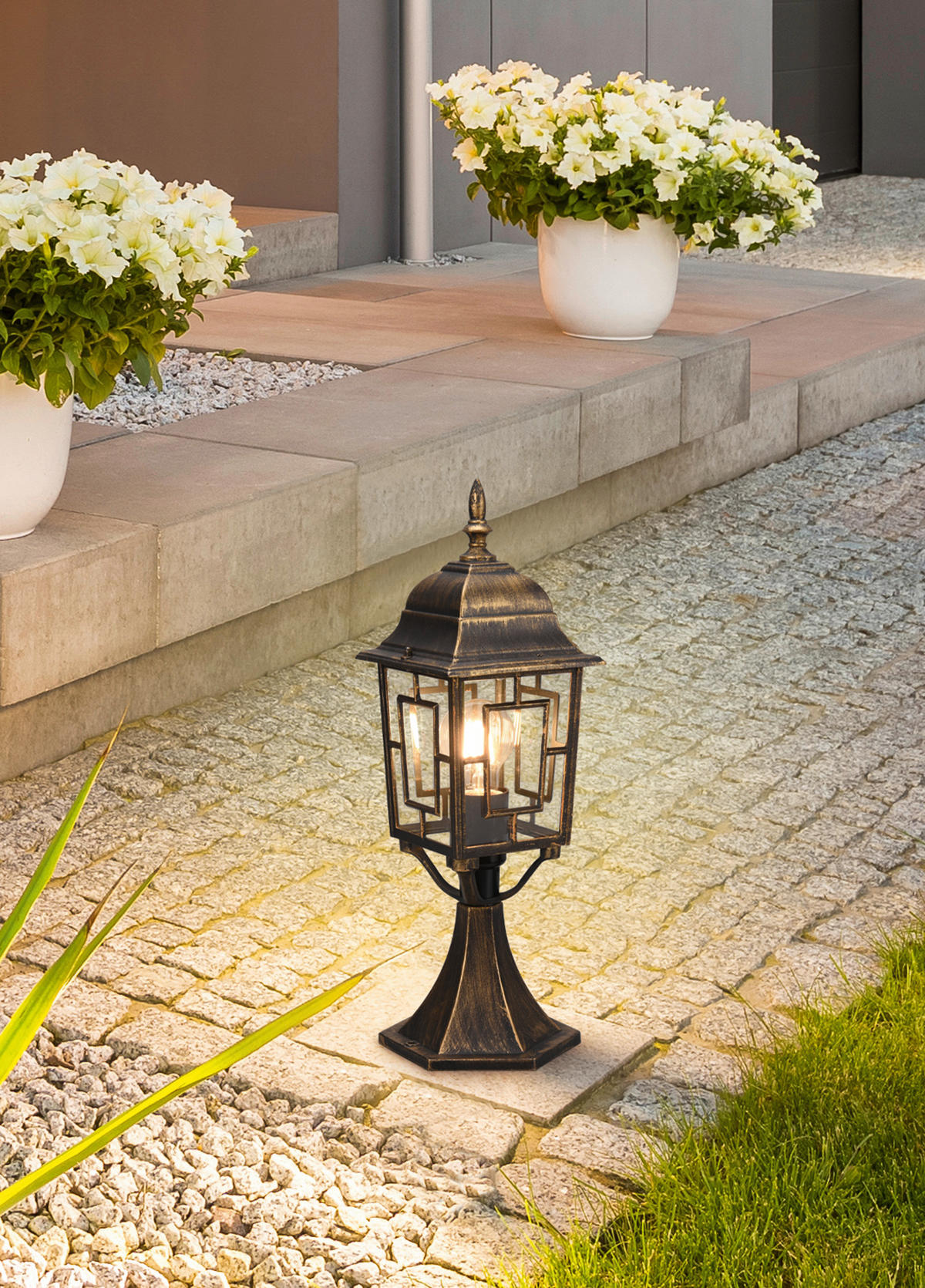 Wegeleuchte Volturno 505960128 rostfarbig B/H/T: ca. 15x47,5x17 cm Volturno - rostfarbig (15,00/47,50/17,00cm) - Trio