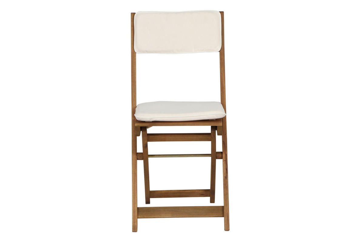 Gardamo Gartenmöbelauflage ALMERIA braun Akazie B/H/L: ca. 60x72x60 cm ALMERIA - braun (60,00/60,00/72,00cm) - Gardamo