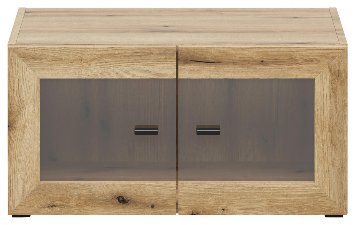 Vitrine System 64 Eiche Evoke Oak Nachbildung B/H/T: ca. 64x32x35 cm System 64 - Eiche (64,00/32,00/35,00cm)